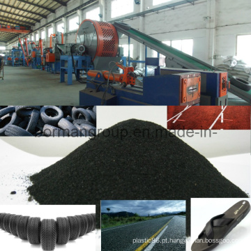 Linha de reciclagem de pneus 500-1000kg / H